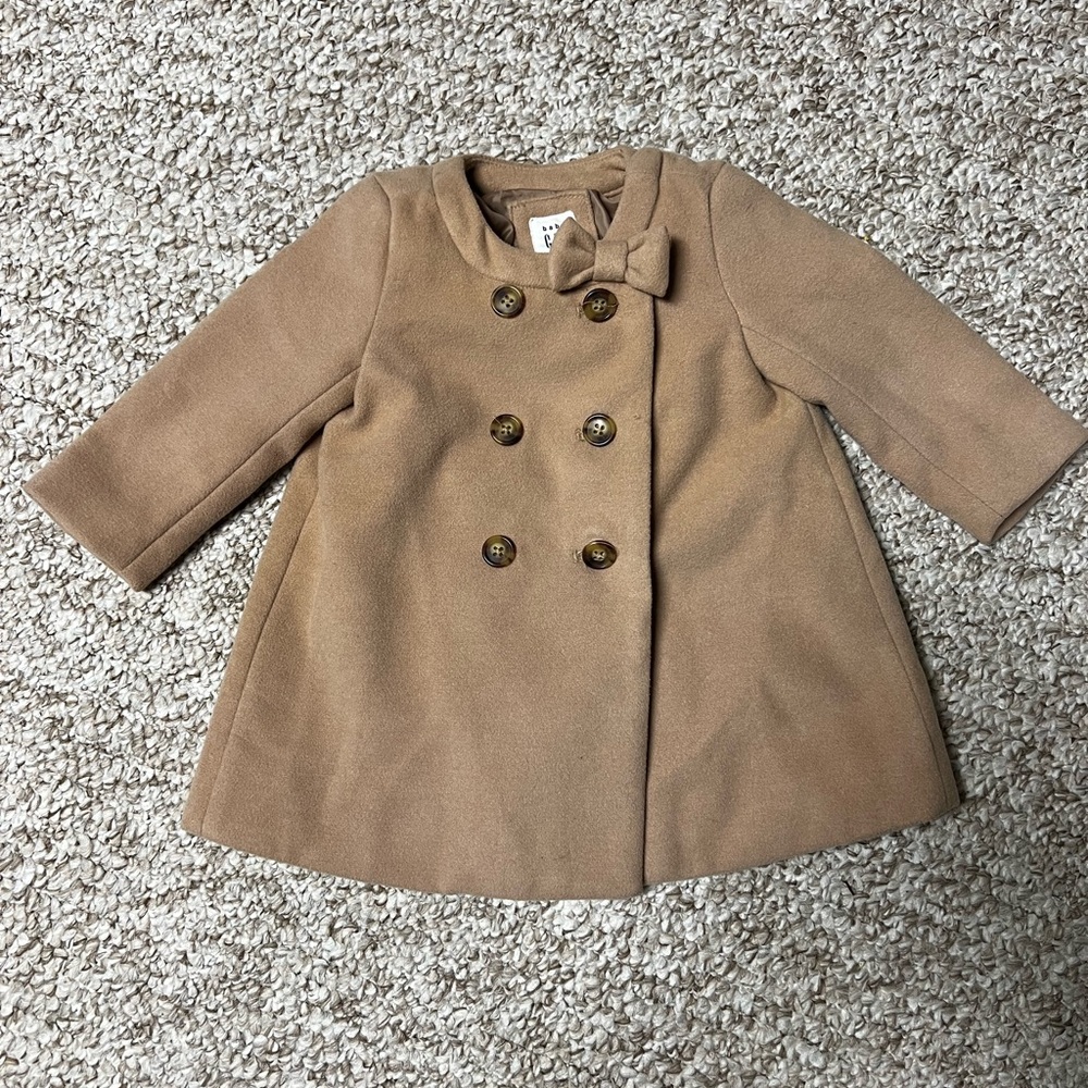 Baby GAP Pea Coat with Bow 6-12 months